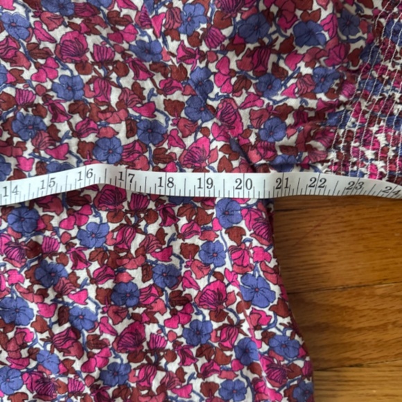 J Crew Floral Linen short sleeve shirt size L - Picture 7 of 7